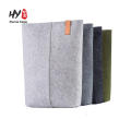 popular and portable wool leather felt laptop bag